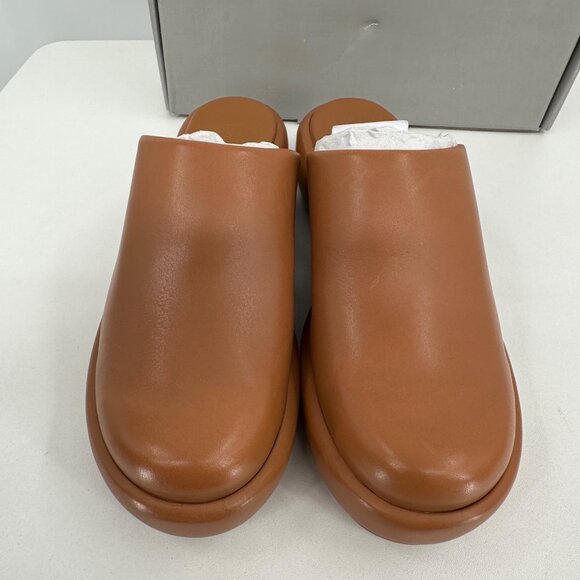 Everlane The Puffa Flatform in Brown Leather sz 9.5 Women's Chunky Platform Clog - Picture 3 of 12